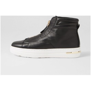 Django & Juliette Whatfor Dj Black White Sole Leather Black White Sole Sneakers Womens Shoes Casual Sneakers