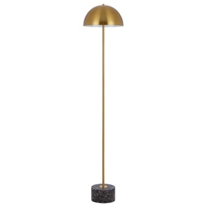 Domez Floor Lamp Black Terrazzo Antique Gold | Telbix Lighting