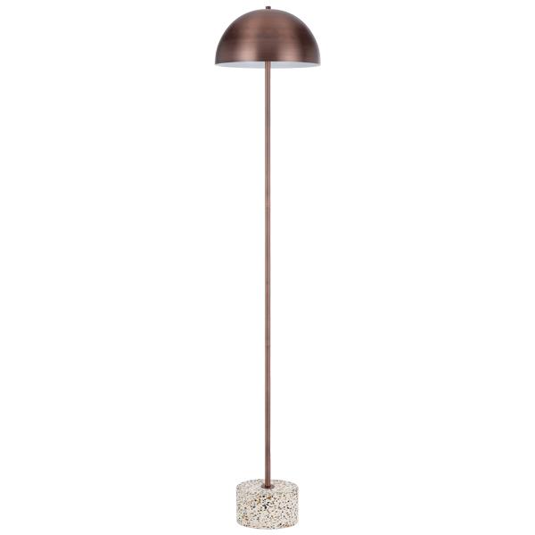 Domez Floor Lamp White Terrazzo Bronze | Telbix Lighting