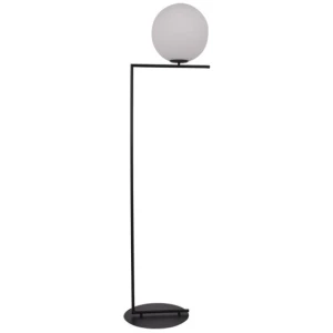 Drake Floor Lamps Modern Glass Ball Matt Black | Replica IC Flos