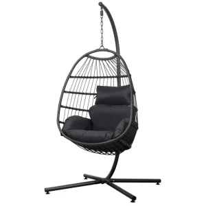 Dreobe Outdoor Wicker Egg Chair - Grey by Interior Secrets - AfterPay Available