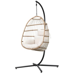Dreobe Outdoor Wicker Egg Chair - Natural by Interior Secrets - AfterPay Available