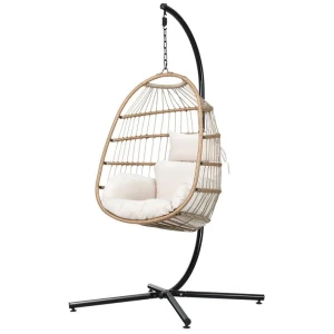 Dreobe Outdoor Wicker Egg Chair - Natural by Interior Secrets - AfterPay Available
