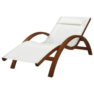 Dreobe Outdoor Wooden Day Bed Chair Sunlounger - White by Interior Secrets - AfterPay Available