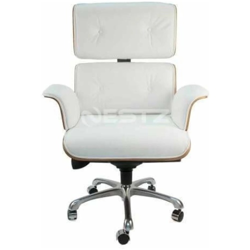 Eames Replica Executive Manager Luxury Office Work Chair Rose Wood - White