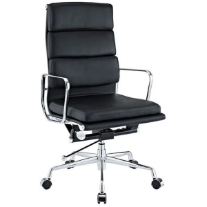 Eames Replica Soft Pad Management Office Chair - High Back - Black