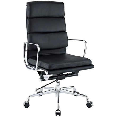 Eames Replica Soft Pad Management Office Chair - High Back - Black