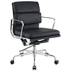 Eames Replica Soft Pad Management Office Chair - Low Back - Black