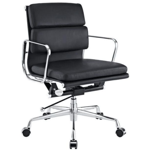 Eames Replica Soft Pad Management Office Chair - Low Back - Black