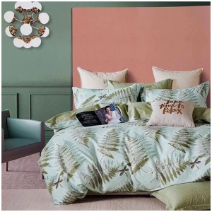 Echuca House 100% Cotton Reversible Quilt Cover Set King
