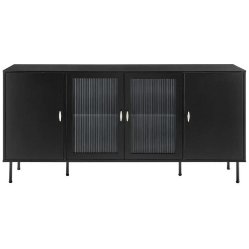 Edward Buffet Unit Sideboard Storage Cabinet Unit - Black - Black