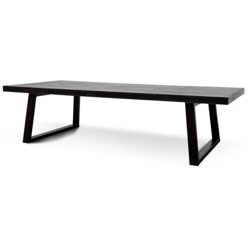 Edwin 3m Reclaimed Dining Table - Full Black by Interior Secrets - AfterPay Available