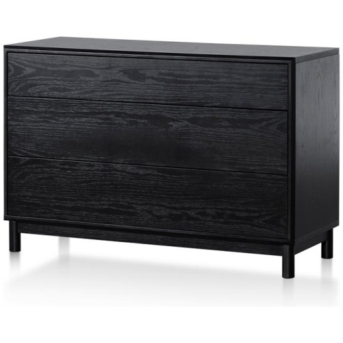 Eloise 3 Drawers Dresser Unit - Black Oak by Interior Secrets - AfterPay Available