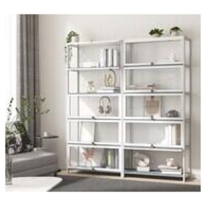 Etienne 5 Shelf Display Cabinet White