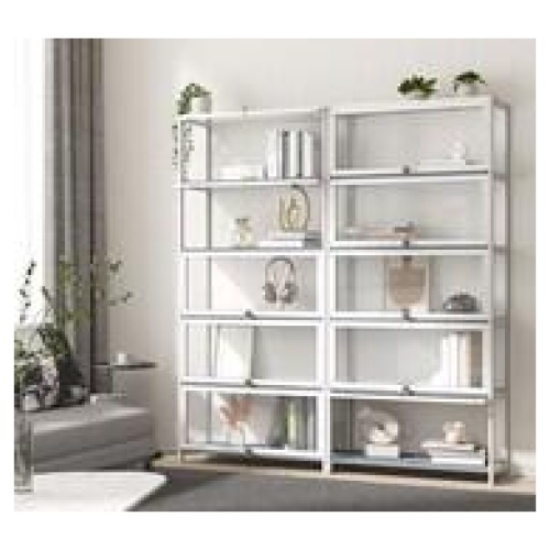 Etienne 5 Shelf Display Cabinet White