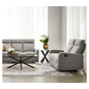 Evans 2 Seater Recliner Sofa Grey