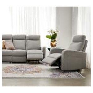 Evans Recliner Grey 1 Seater