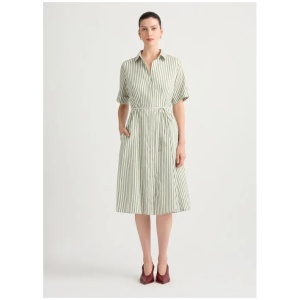 Evie Linen Blend Shirt Dress