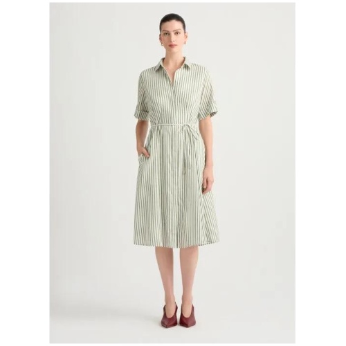 Evie Linen Blend Shirt Dress