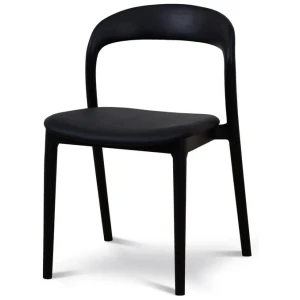 Ex Display - Caspar Dining Chair - Full Black by Interior Secrets - AfterPay Available