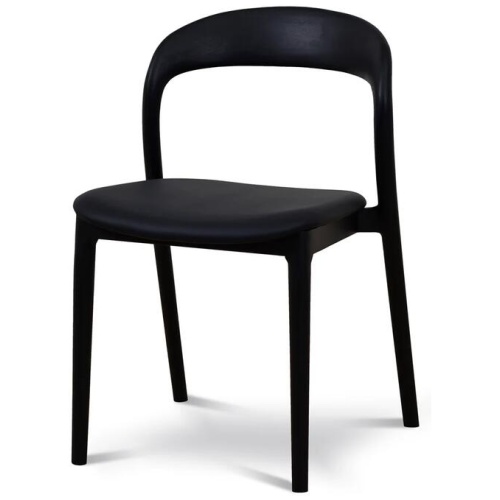 Ex Display - Caspar Dining Chair - Full Black by Interior Secrets - AfterPay Available
