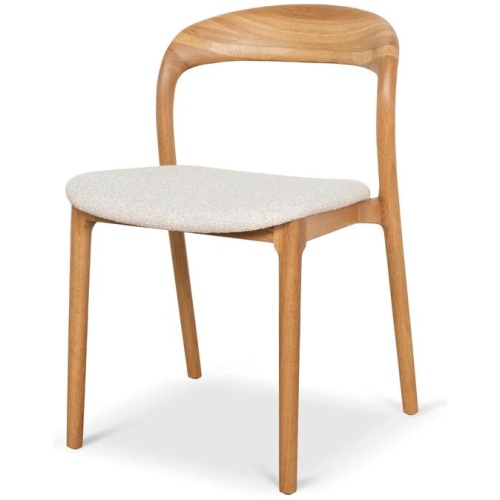 Ex Display - Caspar Natural Dining Chair - Beige by Interior Secrets - AfterPay Available