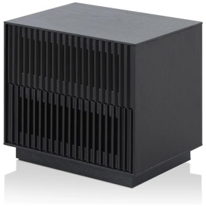 Ex Display - Dahlia Bedside Table - Full Black by Interior Secrets - AfterPay Available