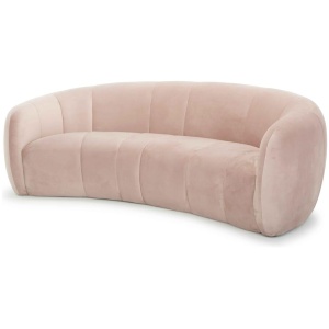 Ex Display - Marisol 3 Seater Fabric Sofa - Blush by Interior Secrets - AfterPay Available