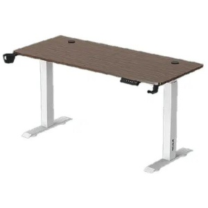 Fantech Office Desk Height Adjustable Motorised Electric Stand Gaming Table - White