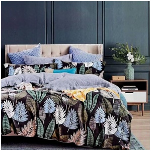 Fernando Valley 100% Cotton Reversible Quilt Cover Set King