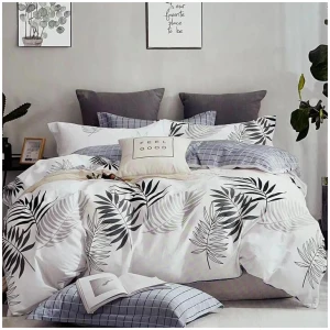 Fernwood 100% Cotton Reversible Quilt Cover Set Queen