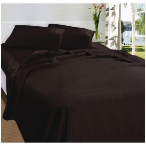 Fieldcrest 875TC Egyptian Cotton Sateen Sheet Set Chocolate Queen