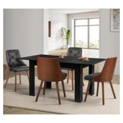 Fields 4 Seater Extendable Dining Table Grey