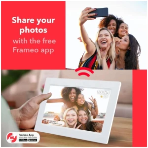 FireFly Frameo 10.1" Wi-Fi Digital Photo Frame - White