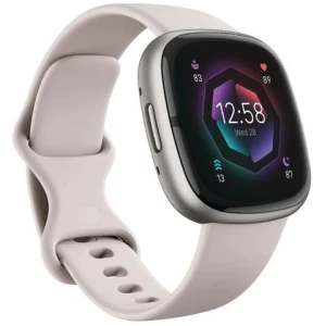 Fitbit Sense 2 Smart Watch - Lunar White / Platinum Aluminium