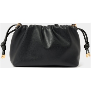 Forever New Women's Blossom Ruched Clutch Bag in Black