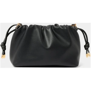 Forever New Women's Blossom Ruched Clutch Bag in Black
