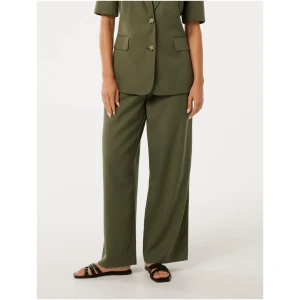 Forever New Women's Bowie Petite Wide Leg Pant in Khaki Suit