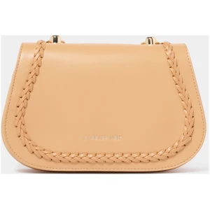 Forever New Women's Cass Weave Detail Crossbody Bag in Camel