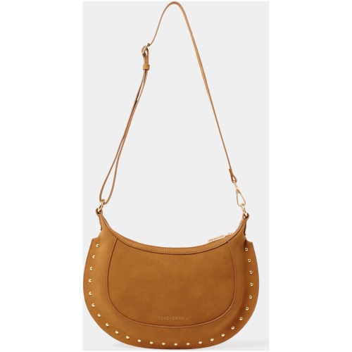 Forever New Women's Fable Saddle Bag in Tan