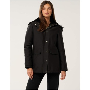 Forever New Women's Oakleigh Parka Jacket in Black