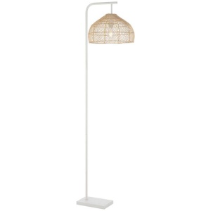 Frya 40 Floor Lamp, Natural, White