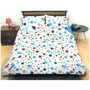 Galaxy Dots Blue Quilt Cover Set Queen