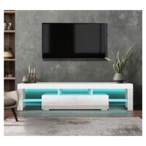 Galland 180Cm Entertainment Unit With Led Light White