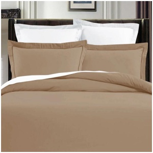 Grand Aterlier Pima Cotton Khaki Quilt Cover Set King