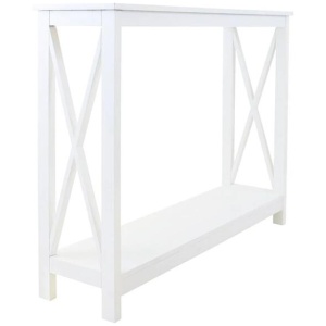 Hailey Hallway Console Hall Display Table 100cm - White