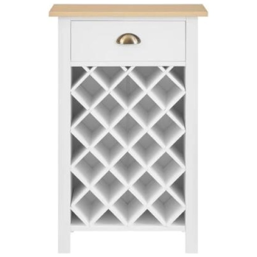 Hampton Wine Rack - White/Natural - White