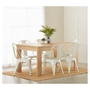 Havana 6 Seater Dining Table Neutral