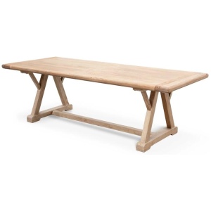 Hercules 8 Seater Reclaimed Elm Wood 2.4m Dining Table by Interior Secrets - AfterPay Available