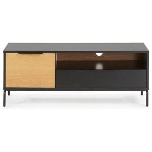 HomeStar Collen TV Stand Cabinet Entertainment Unit - Black